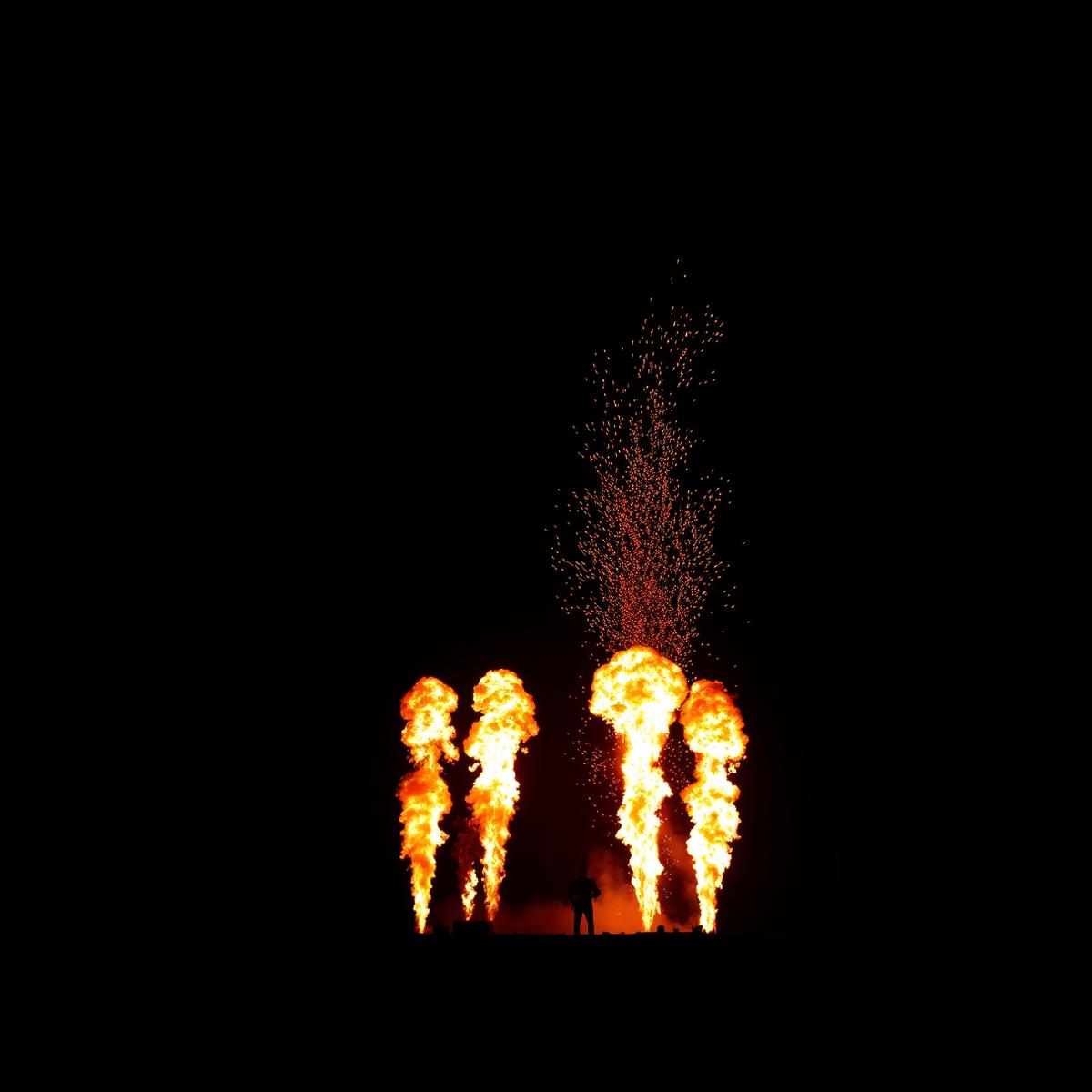 Scénographie du concert de Dopelym